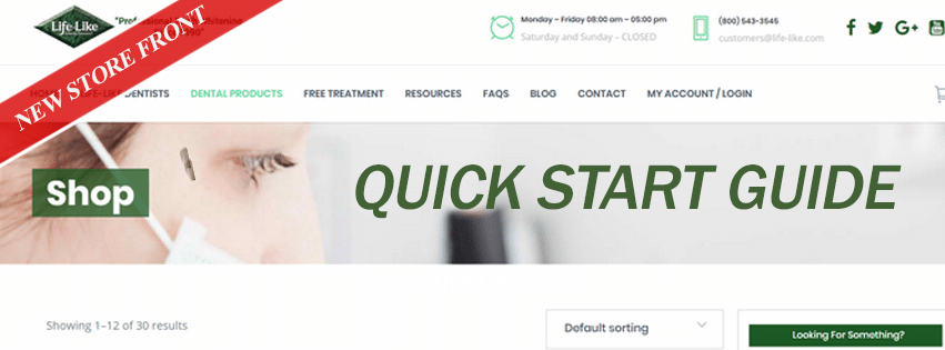 Our New Storefront: QUICK START GUIDE