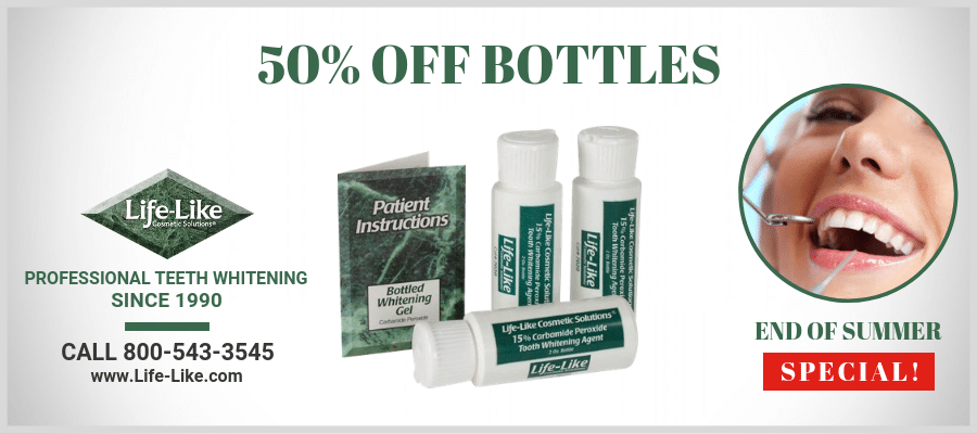 ???? End of Summer Special: 50% off Teeth Whitening Bottles