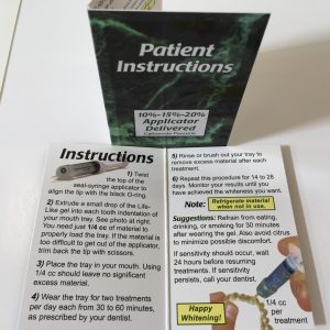 Patient Instruction Booklets (10%,15%,20%)