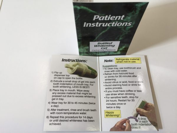Patient Instruction Booklets (Bottles)